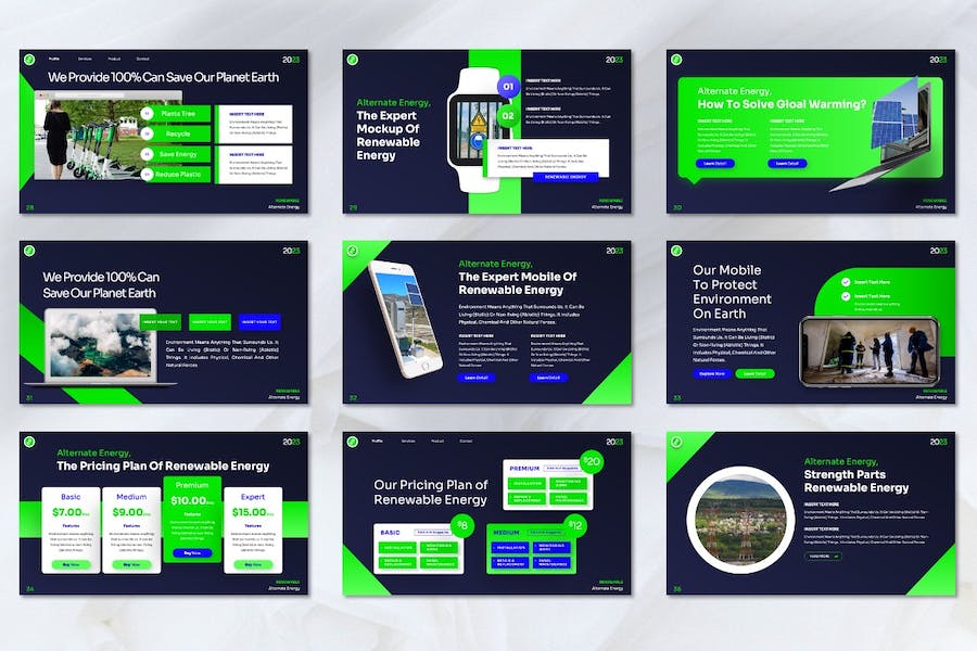 新能源电力供应解决方案Keynote模板 - 顶尖PPT