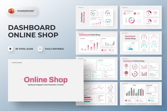 数据仪表盘PPT模板 - 顶尖PPT