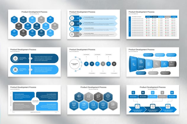 产品开发流程PowerPoint模板 - 顶尖PPT