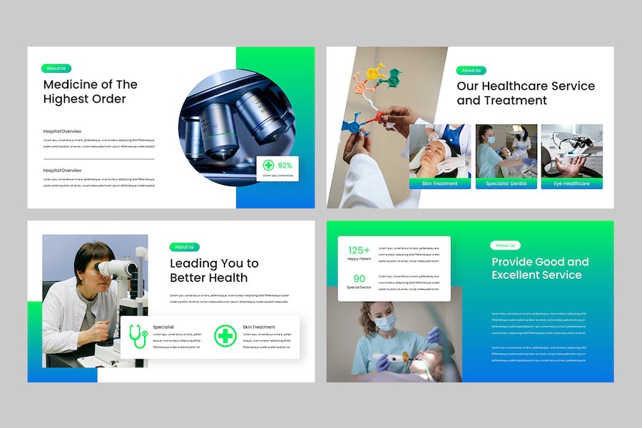 医疗医院健康管理服务介绍Keynote模板 - 顶尖PPT