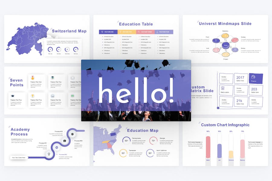 创意教育教学培训总结多用途keynote模板 - 顶尖PPT