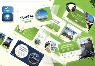 新能源风力发电keynote模板 - 顶尖PPT