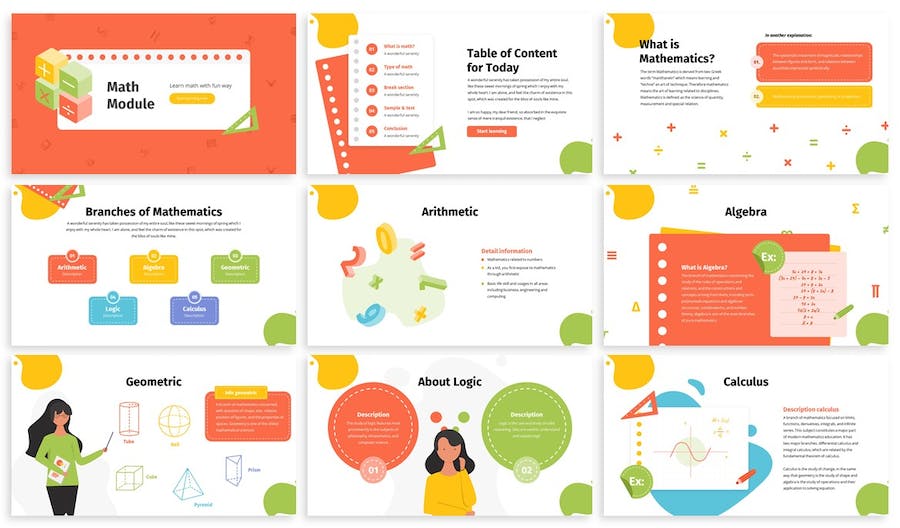 教育课程设计讲述展示知识传播方案Keynote模板 - 顶尖PPT