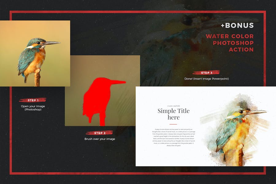 极简水彩艺术作品价值分析PPT模板 - 顶尖PPT