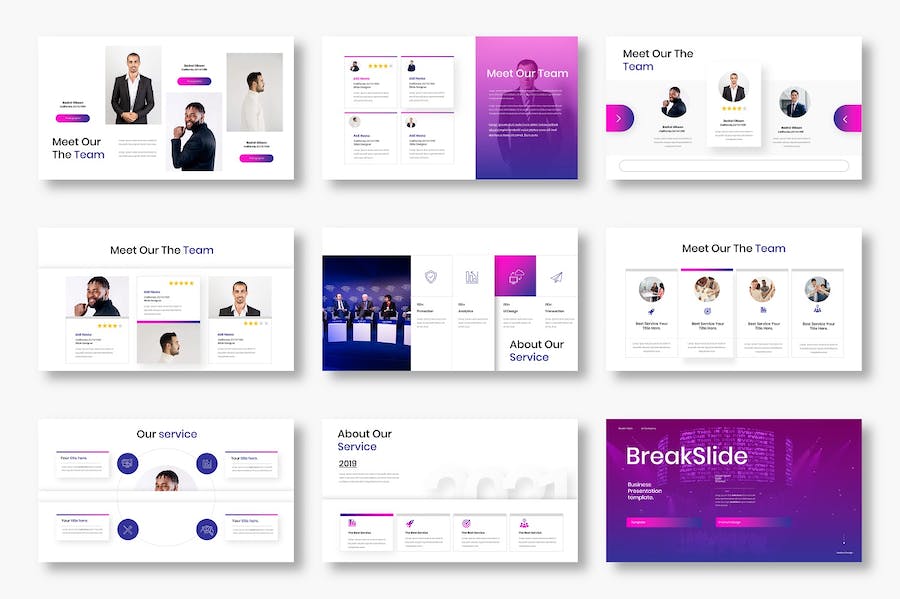 渐变色业务合作商业计划项目推广通用keynote模板 - 顶尖PPT