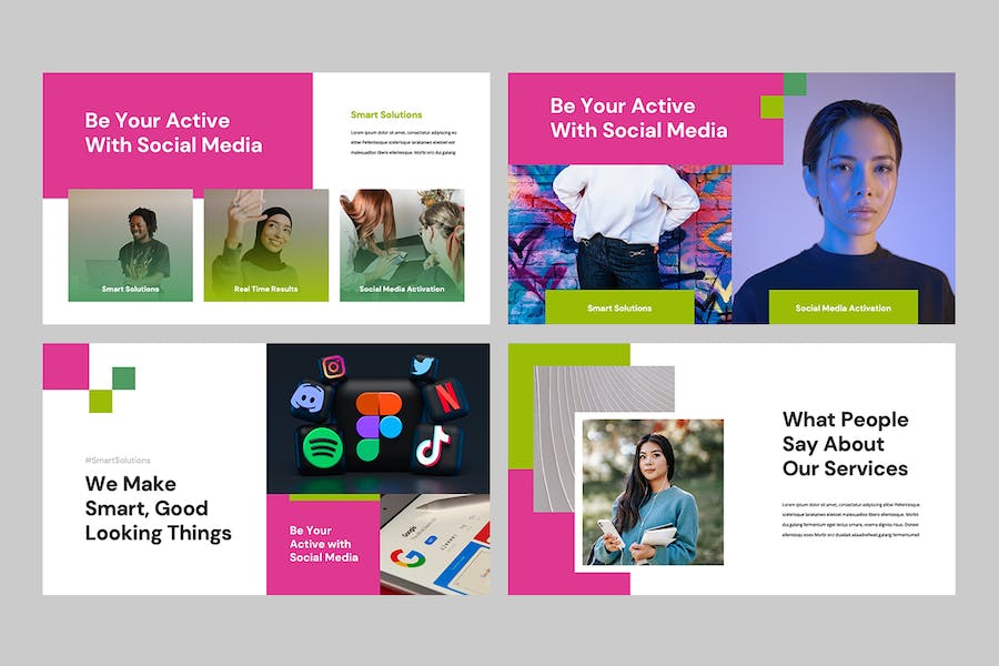 社交媒体内容运营方案Keynote模板 - 顶尖PPT