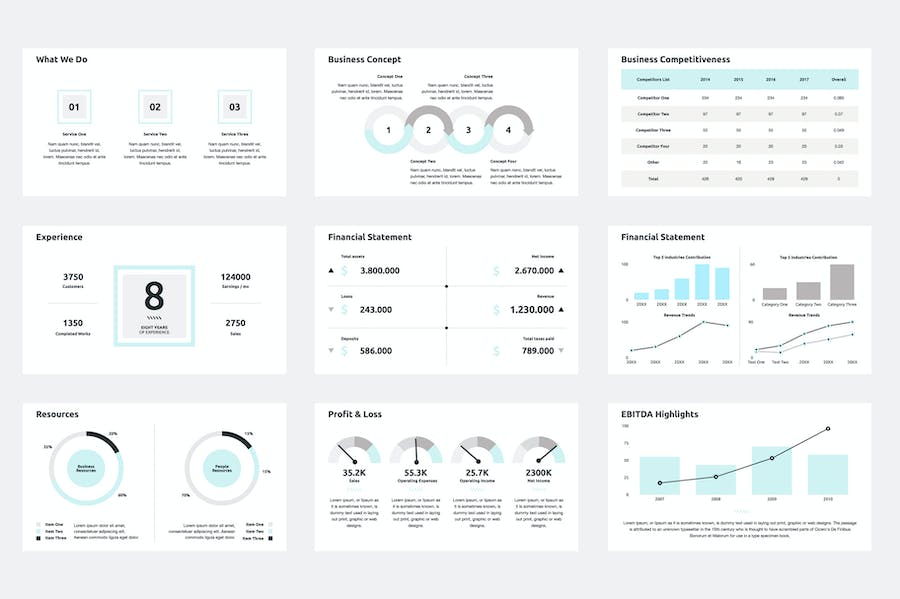 年度财务业绩报告PPT模板 - 顶尖PPT