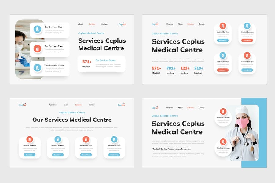 医疗中心讲述展示服务方案PPT模板 - 顶尖PPT