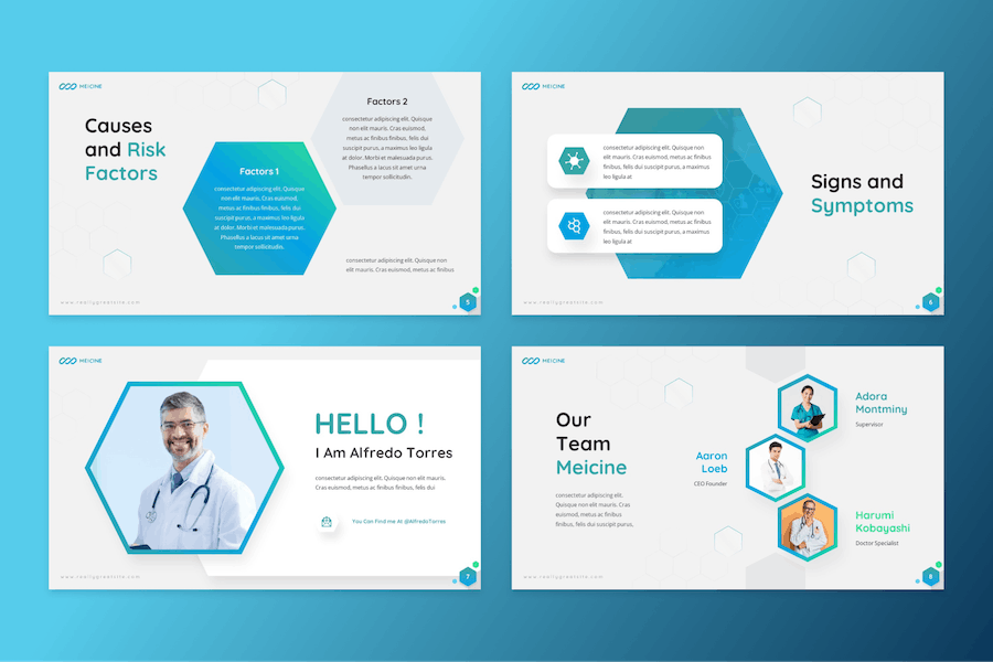 医疗健康医学研究报告Keynote模板 - 顶尖PPT