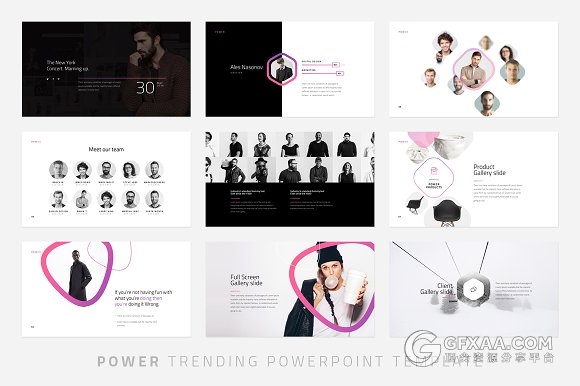 120页极简艺术唯美风格PPT模板 - 顶尖PPT