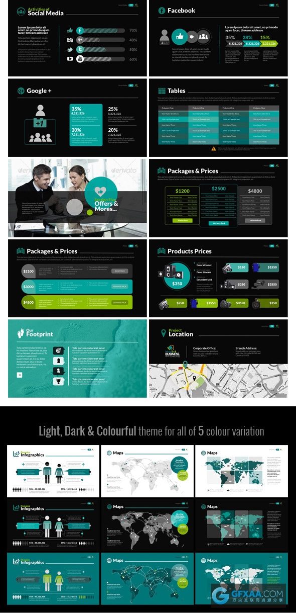 99页商务年终总结计划汇报PPT模板 - 顶尖PPT