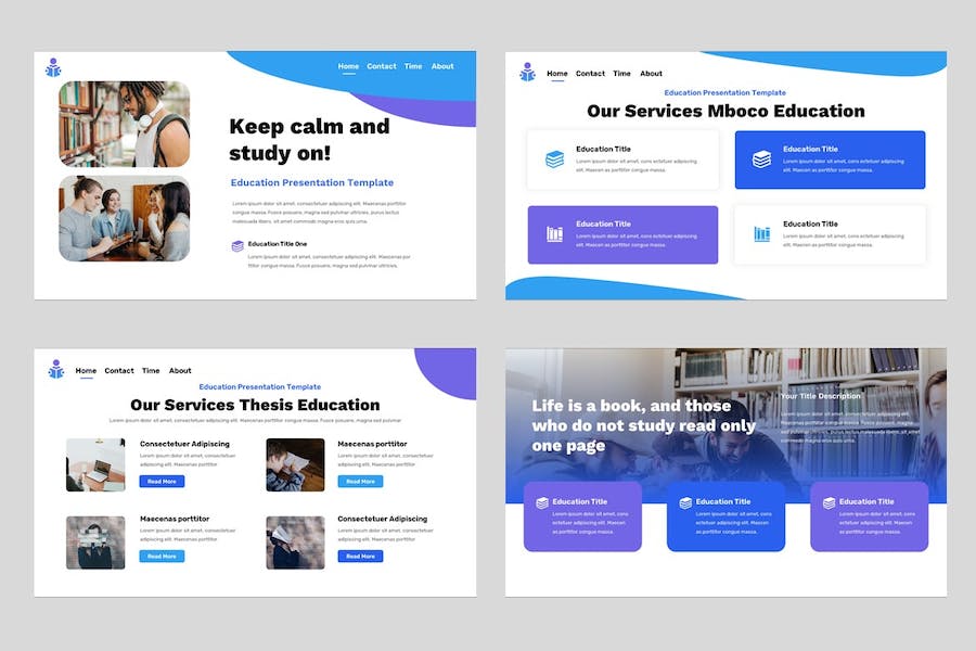 教育学习课程讲述展示方案设计大纲Keynote模板 - 顶尖PPT