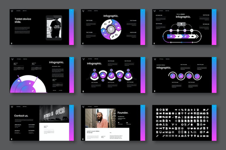 商务项目展示工作汇报Keynote模板 - 顶尖PPT