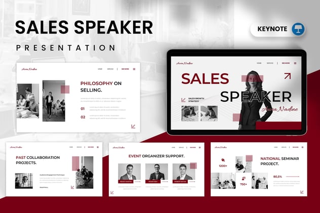 销售演讲者keynote模板 - 顶尖PPT