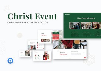 国外圣诞节活动策划圣诞快乐主题keynote模板 - 顶尖PPT