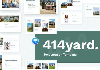 简约大气房地产项目介绍民宿展示主题通用keynote模板 - 顶尖PPT