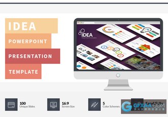 100多页精美图形图表商务多用途PPT模板 - 顶尖PPT