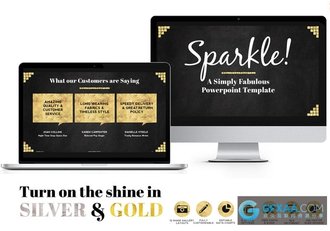 复古金箔风格PPT模板高端大气土豪金演示模板 - 顶尖PPT