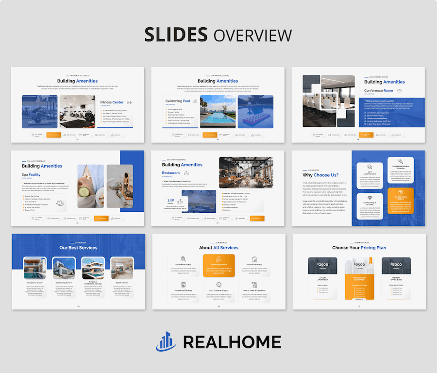 欧美房地产项目推介高级PPT模板 - 顶尖PPT