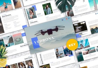 无人机摄影宣传keynote模板 - 顶尖PPT