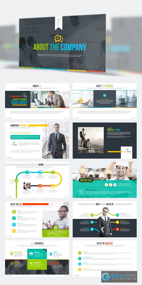 182精美配色图形图表统计企业会议总结计划多用途PPT模板 - 顶尖PPT