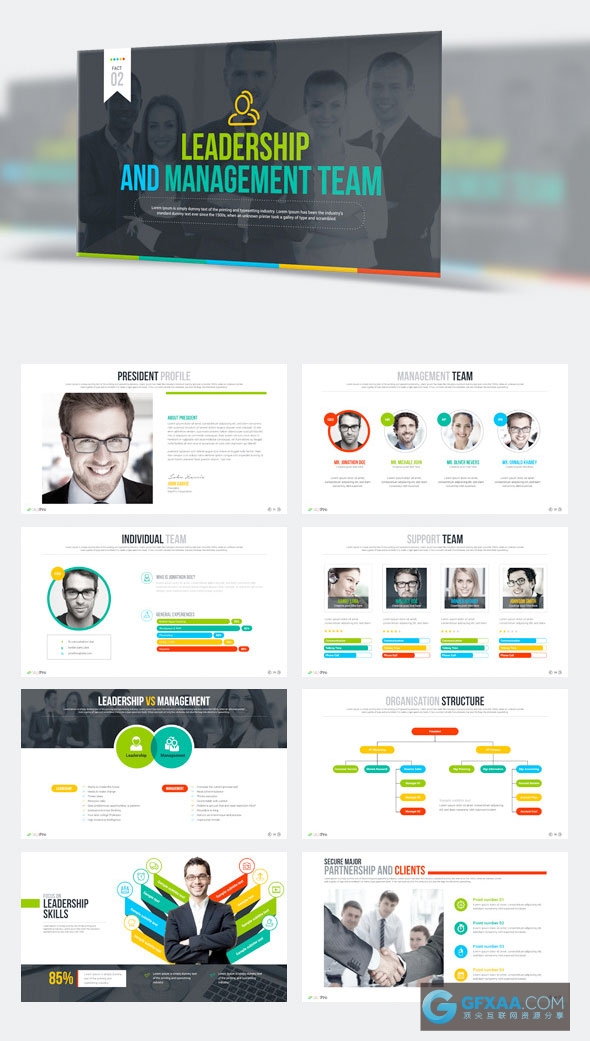 182精美配色图形图表统计企业会议总结计划多用途PPT模板 - 顶尖PPT