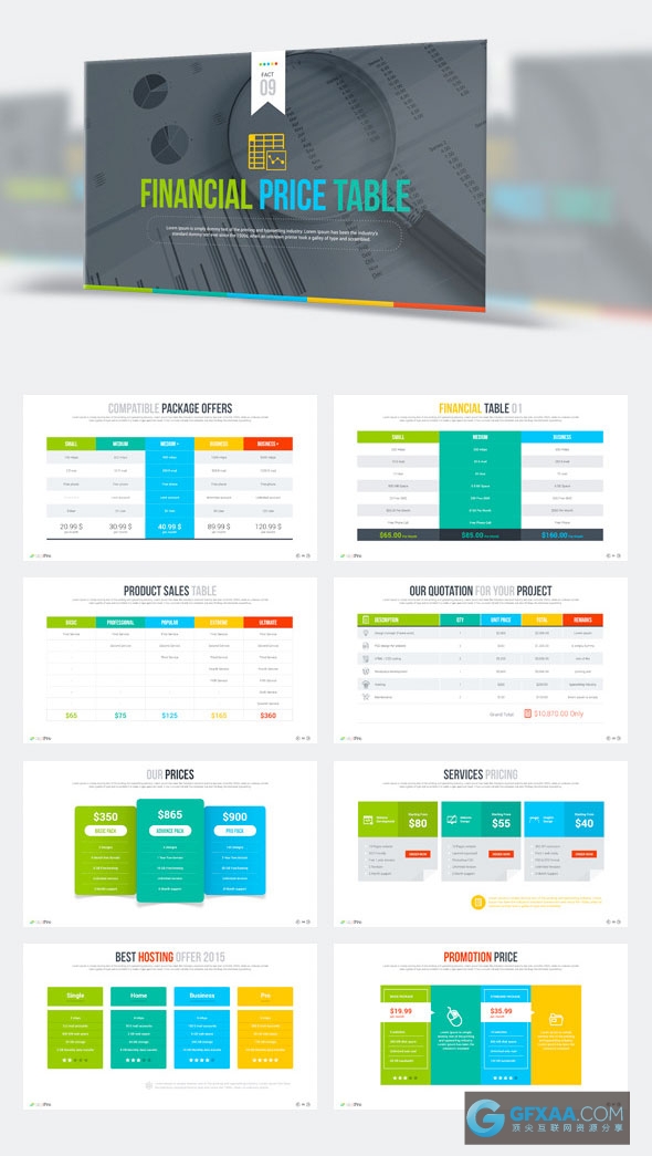 182精美配色图形图表统计企业会议总结计划多用途PPT模板 - 顶尖PPT