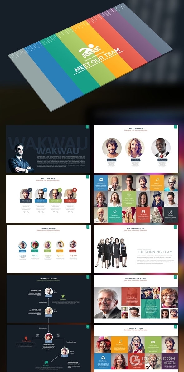300页多种图形图表集合PPT商务通用模板 - 顶尖PPT