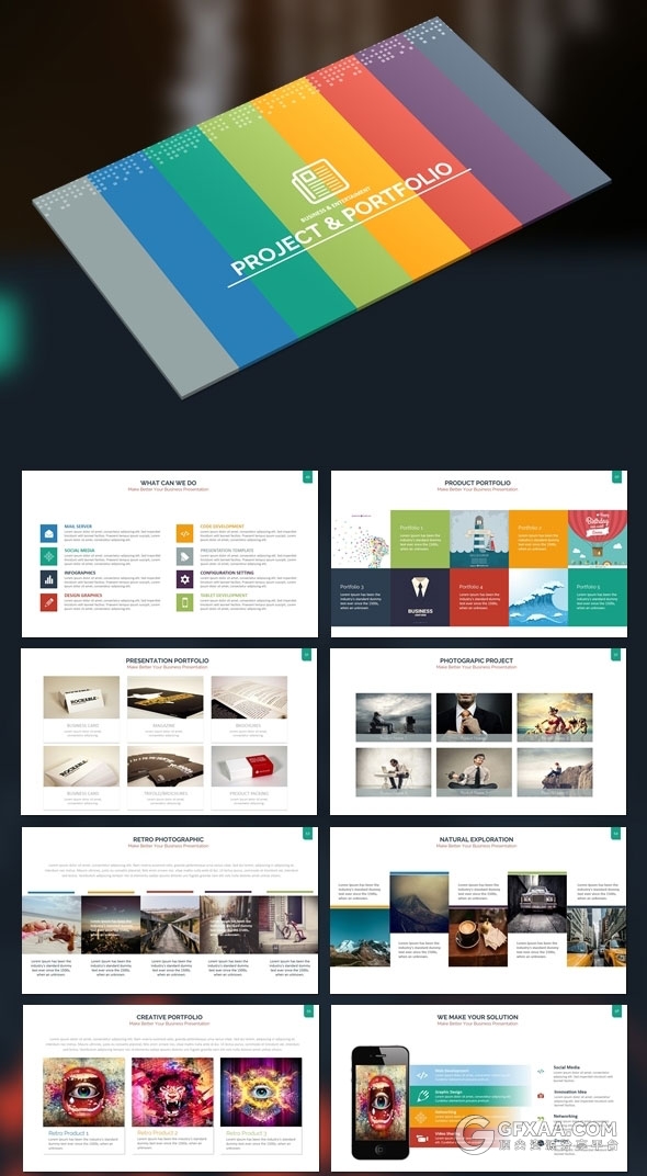 300页多种图形图表集合PPT商务通用模板 - 顶尖PPT