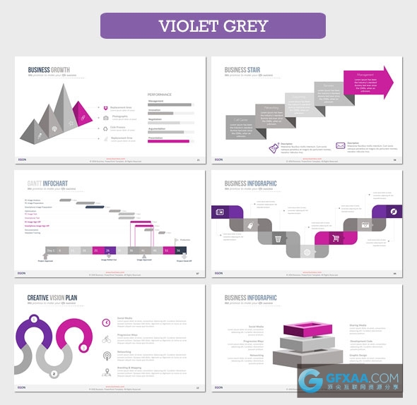 110页精美配色图形图表多用途PPT模板 - 顶尖PPT