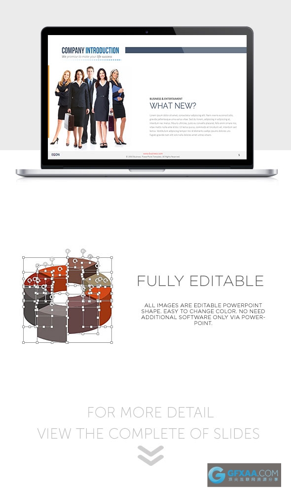 110页精美配色图形图表多用途PPT模板 - 顶尖PPT