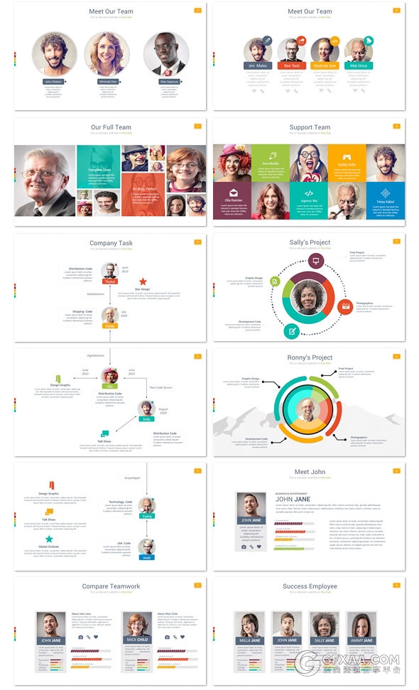 200页PPT模板+350页创意图形图标多用途PPT模板 - 顶尖PPT