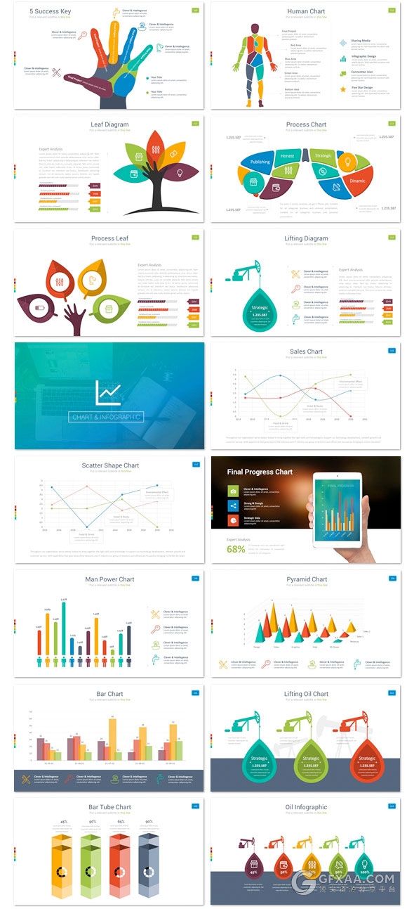 200页PPT模板+350页创意图形图标多用途PPT模板 - 顶尖PPT