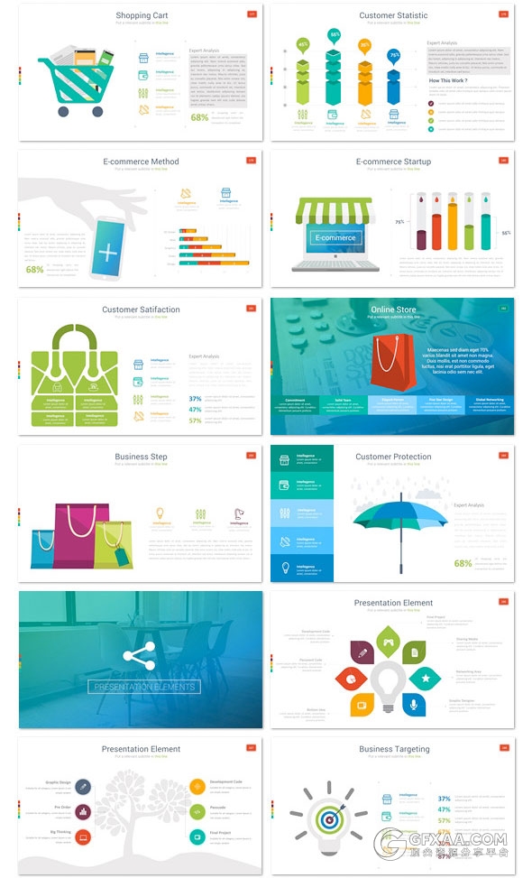200页PPT模板+350页创意图形图标多用途PPT模板 - 顶尖PPT