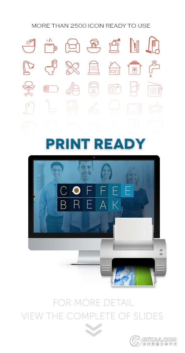 200页PPT模板+350页创意图形图标多用途PPT模板 - 顶尖PPT