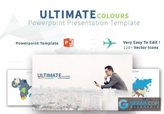 100多页简约时尚大气商务通用PPT模板 - 顶尖PPT