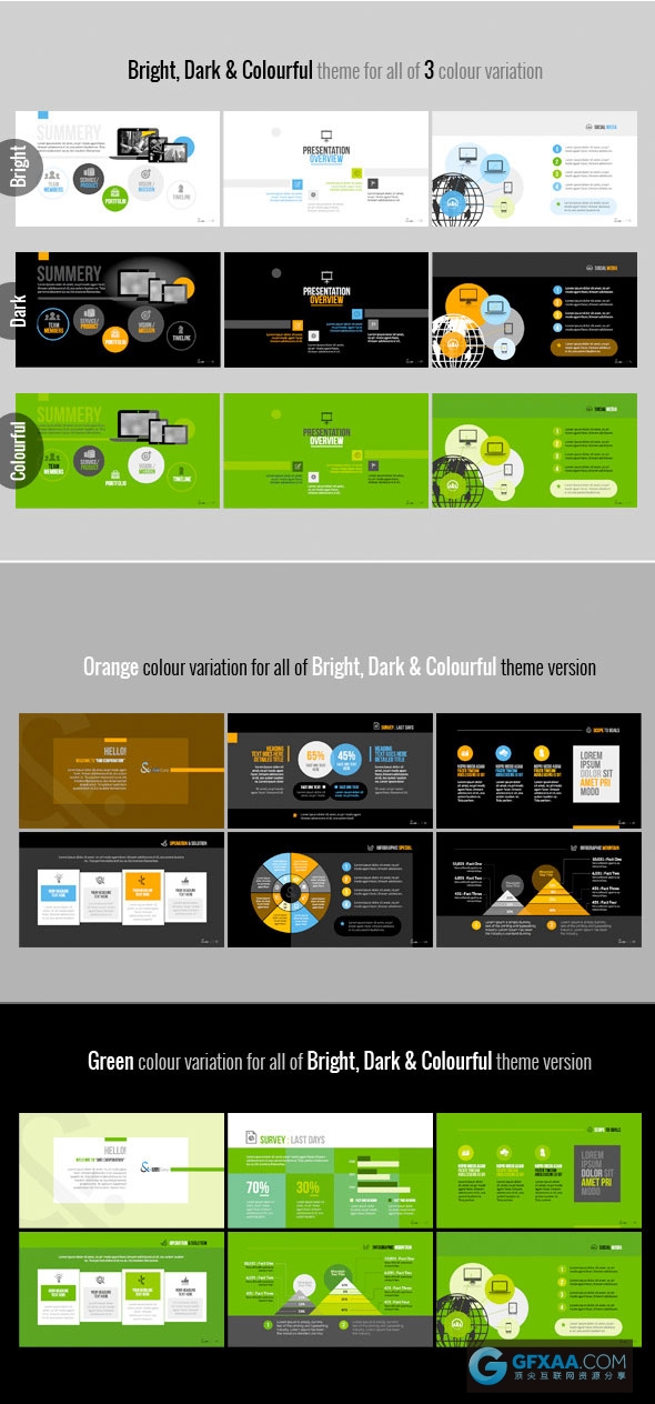 80页扁平化商务会议团队总结PPT模板 - 顶尖PPT