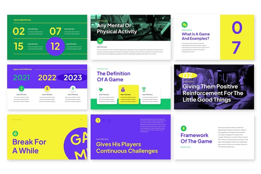 纯色块大标题风格Keynote模板 - 顶尖PPT