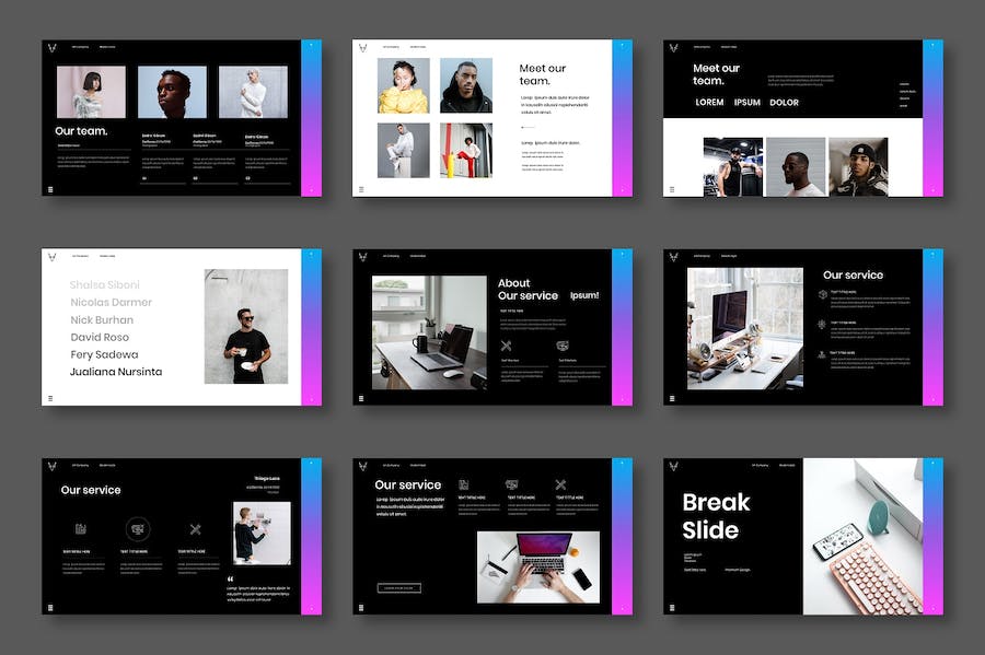 商务项目展示工作汇报Keynote模板 - 顶尖PPT