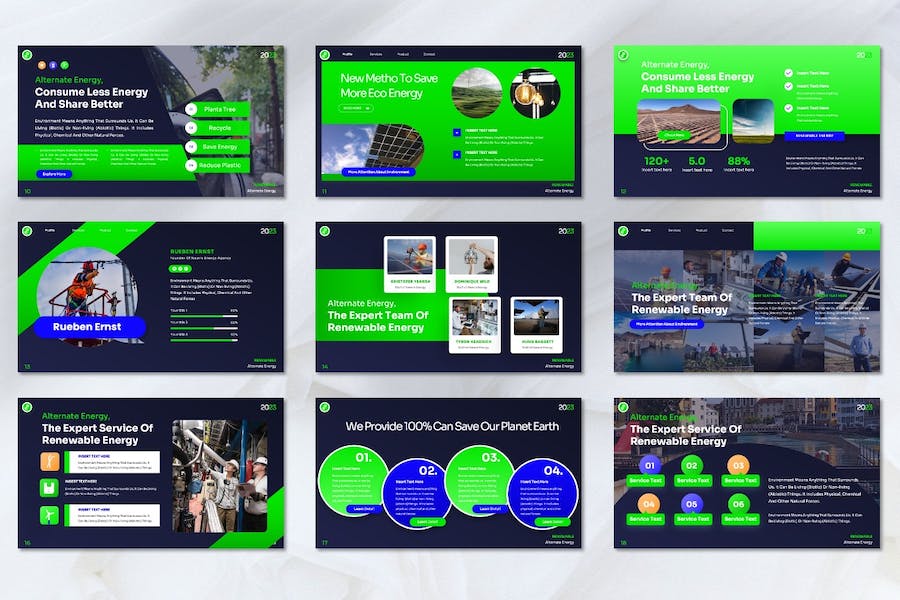 新能源电力供应解决方案Keynote模板 - 顶尖PPT