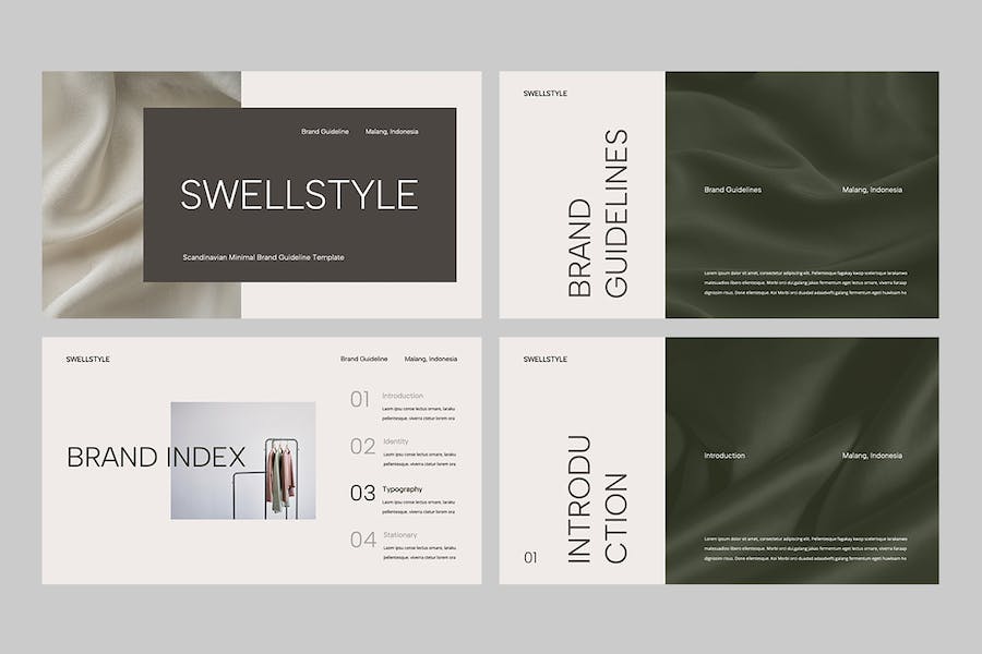 极简品牌形象指南展示Keynote模板 - 顶尖PPT