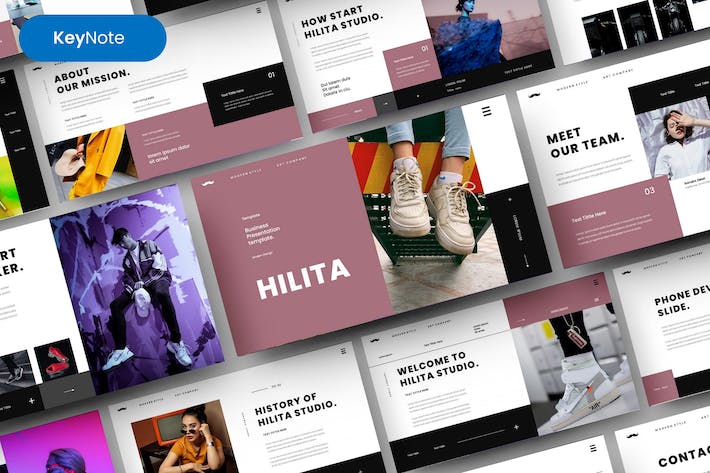 简约产品摄影展示营销策划多用途keynote模板 - 顶尖PPT