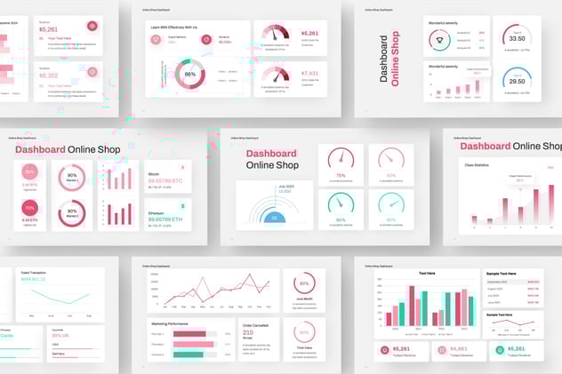 数据仪表盘PPT模板 - 顶尖PPT