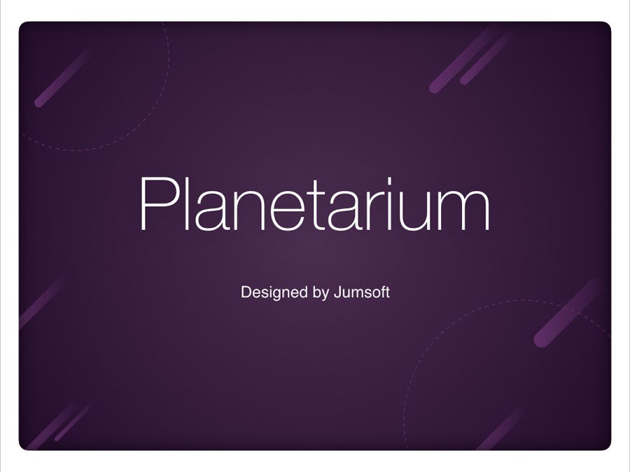天文馆宇宙星空4:3尺寸PPT模板 - 顶尖PPT