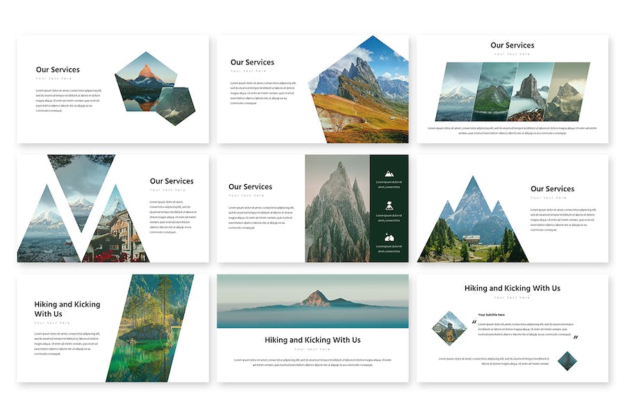 户外登山旅游展示keynote模板 - 顶尖PPT