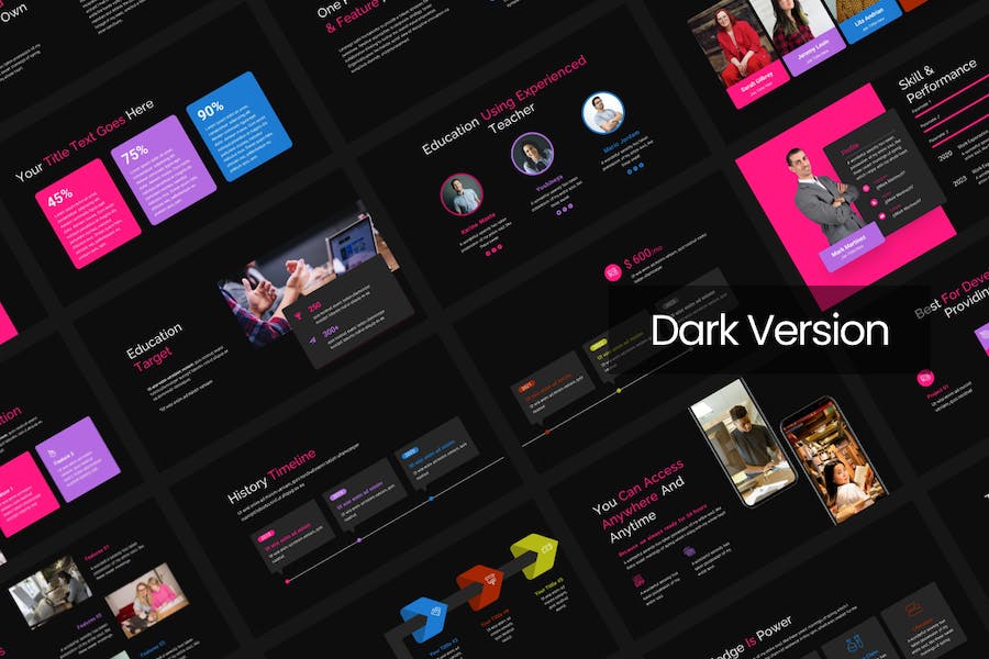 化学教育科学实验课程Keynote模板 - 顶尖PPT