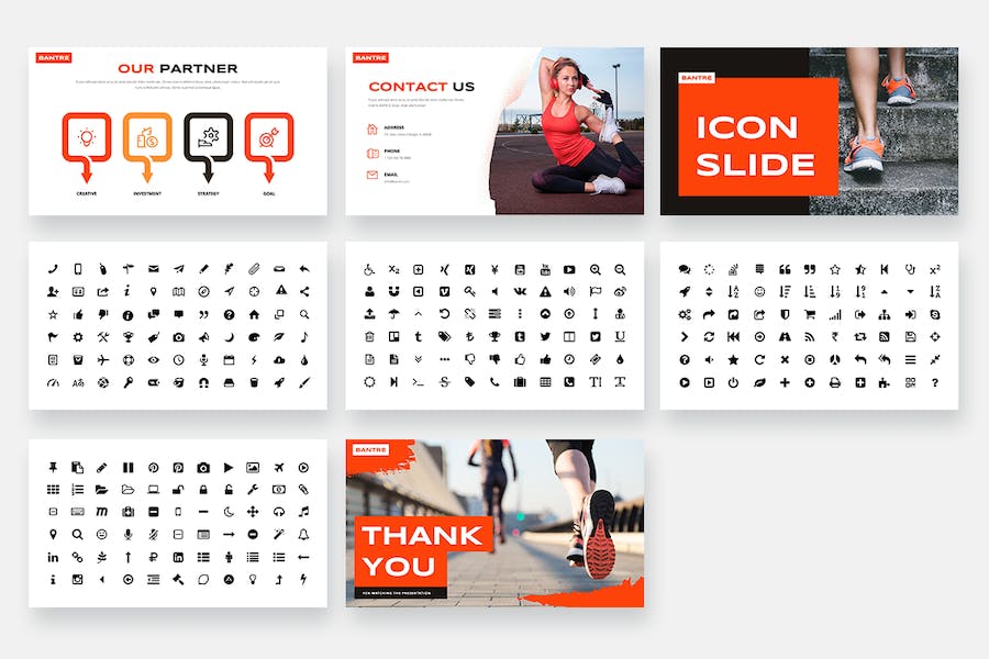 跑步俱乐部活动推广Keynote演示模板 - 顶尖PPT