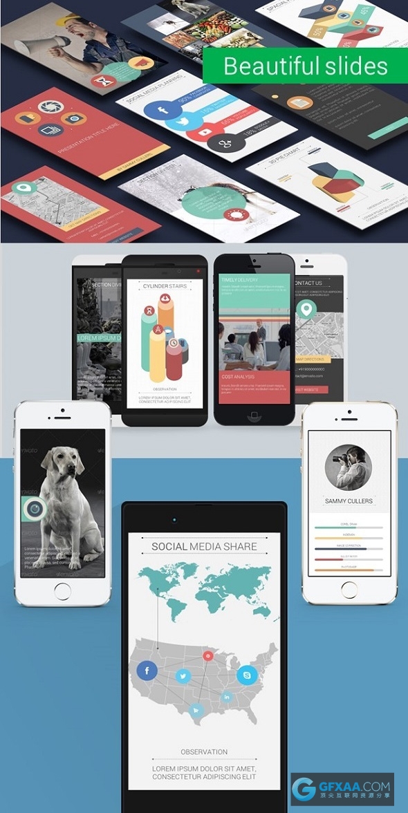 平板电脑智能手机移动设备PPT演示文稿模板 - 顶尖PPT