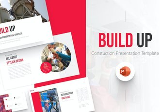 建筑工程施工PPT模板 - 顶尖PPT