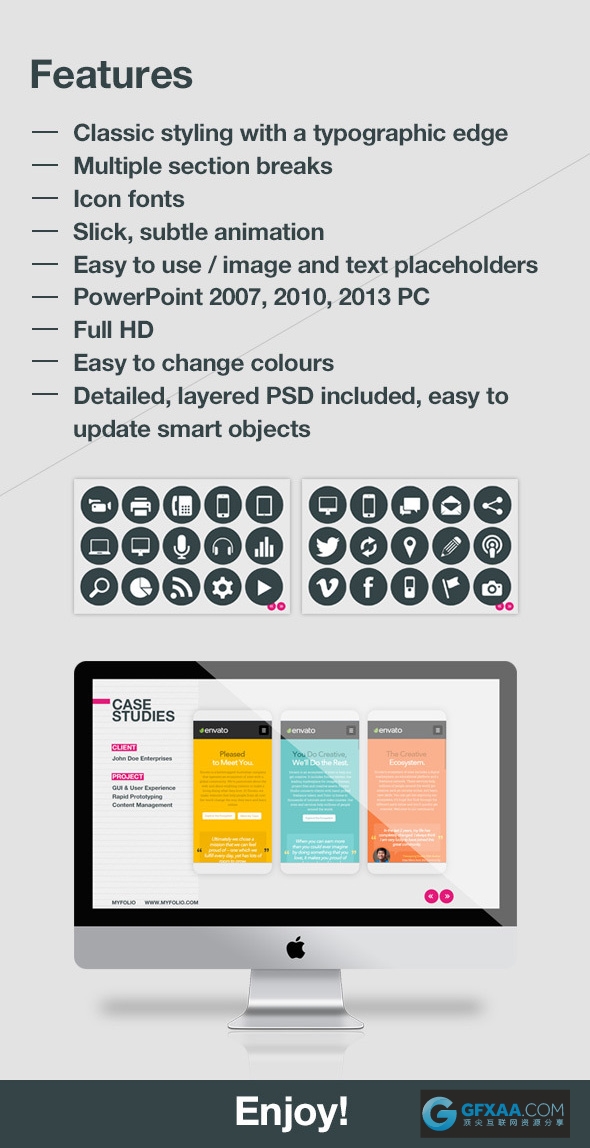 极简杂志风格PPT模板时尚流行粉红色PPT - 顶尖PPT